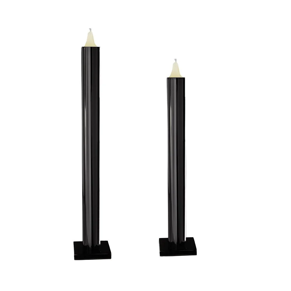 Hypsoé Still Table Candlesticks, Black
