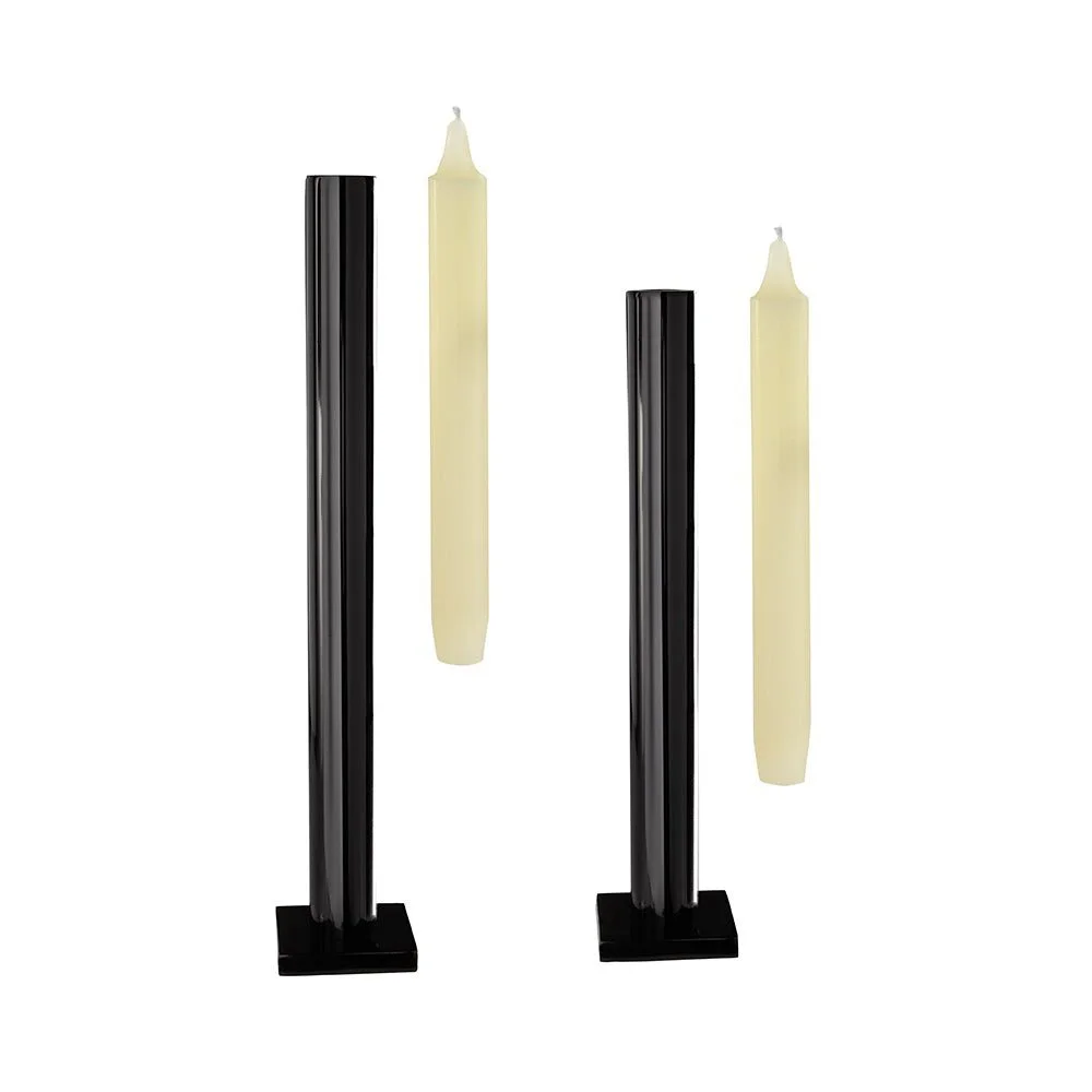 Hypsoé Still Table Candlesticks, Black
