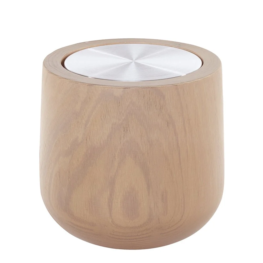 Hypsoé XL Wooden Refillable Scented Candle, Natural