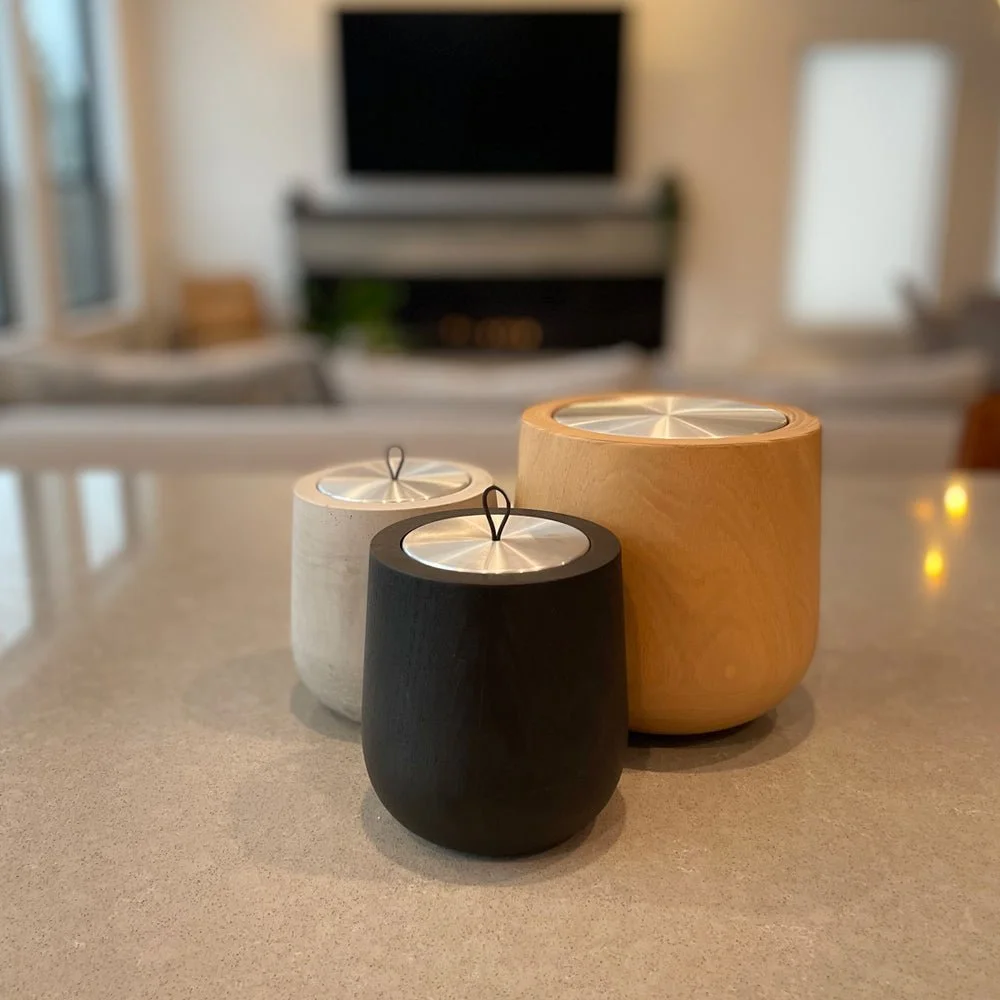 Hypsoé Concrete Refillable Scented Candle, Light Grey