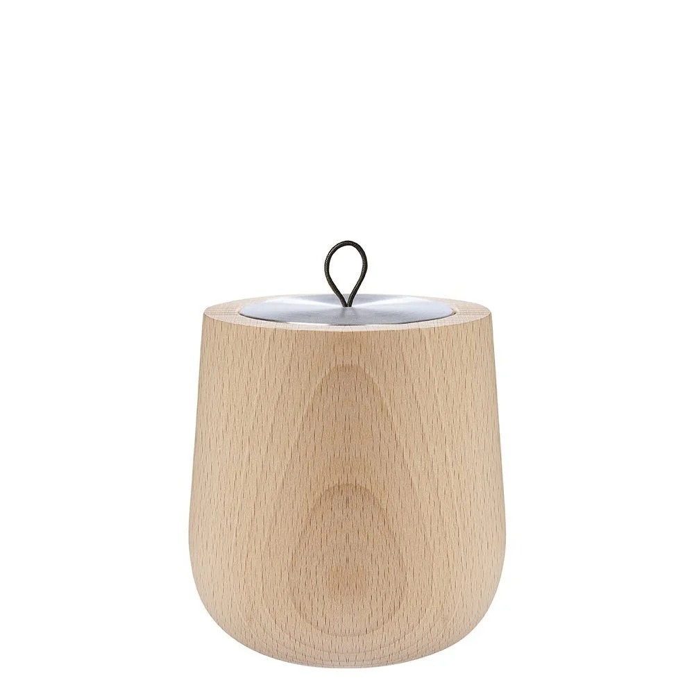 Hypsoé Wooden Refillable Scented Candle, Natural