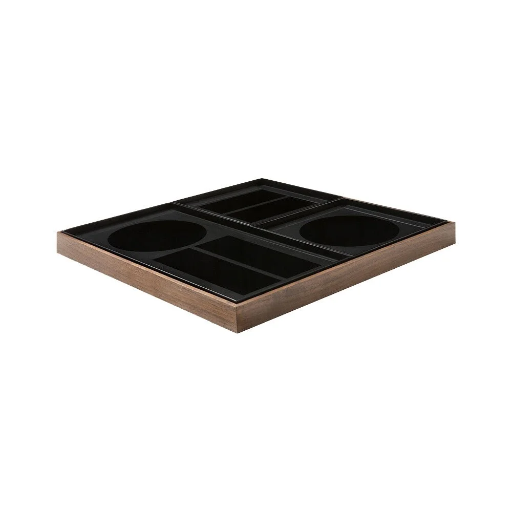 Ethnicraft Charcoal Desk Organizer