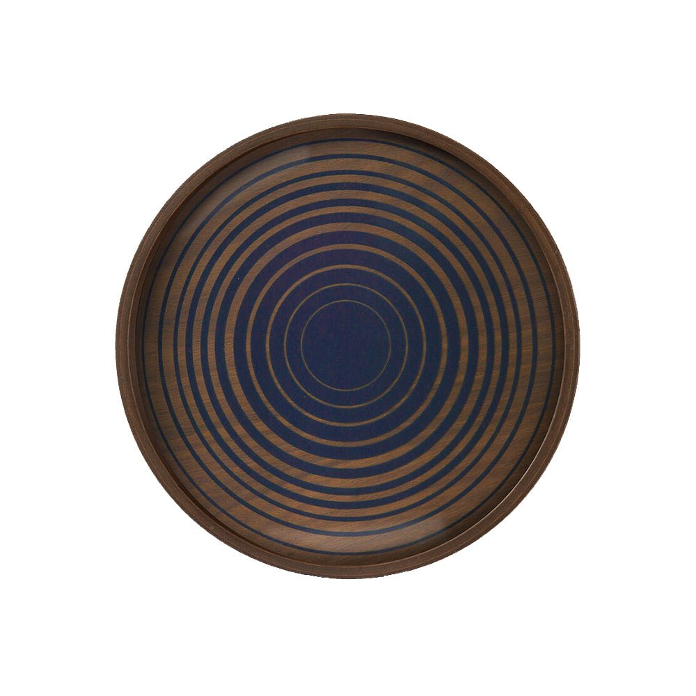 Ethnicraft Royal Circles Glass Valet Tray, Round