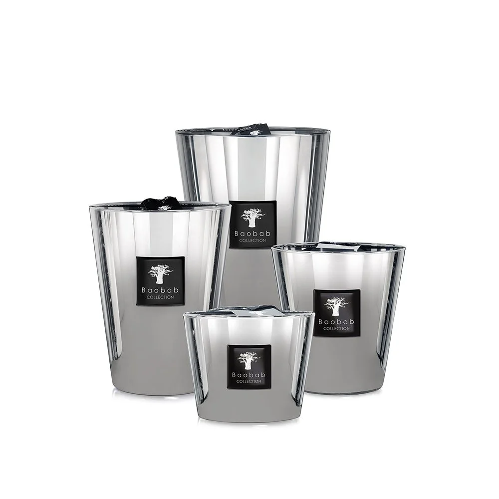 Baobab Collection Les Exclusives Platinum Scented Candle, in several sizes