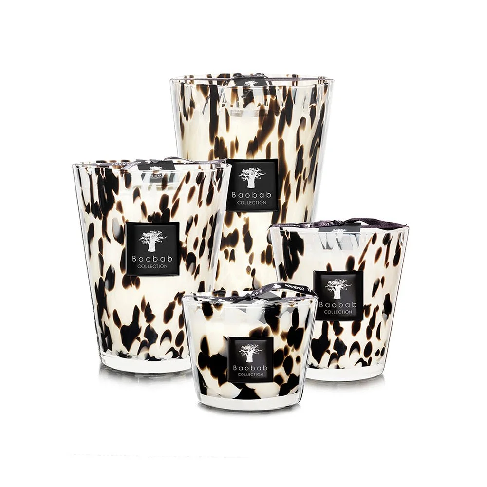 Baobab Collection Black Pearls Scented Candle, in several sizes
