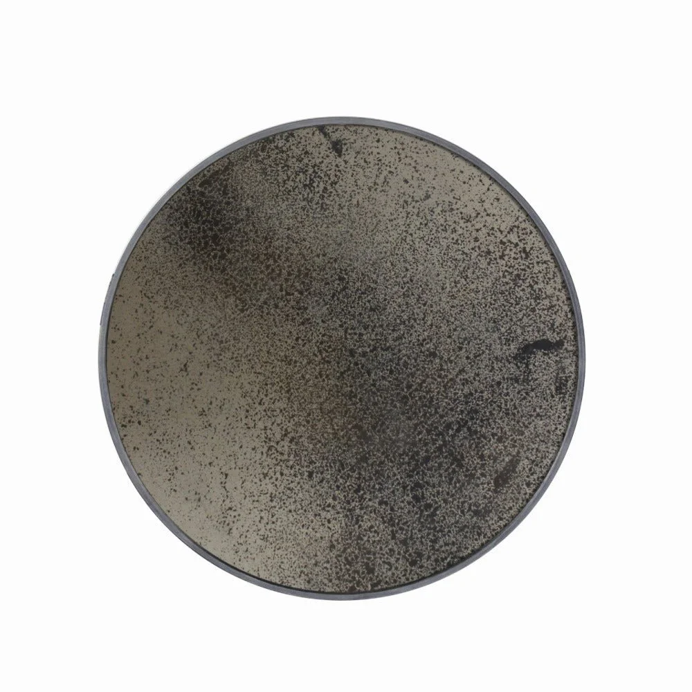 Ethnicraft Bronze Wall Mirror, Heavy Aged