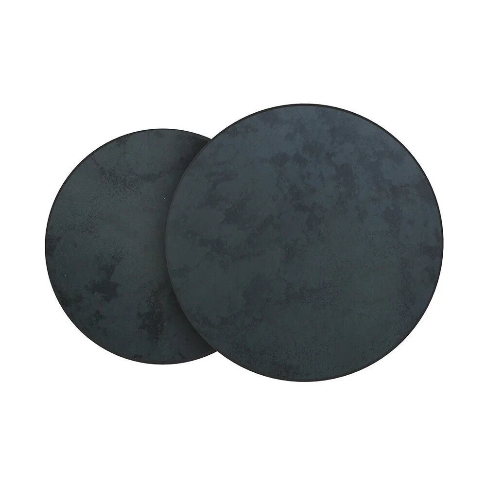 Ethnicraft Charcoal Nesting Side Table, Set of 2