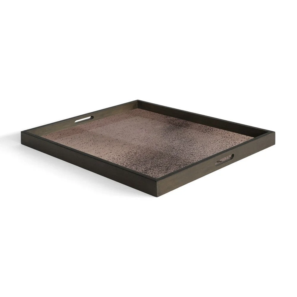 Ethnicraft Bronze Mirror Tray, Large