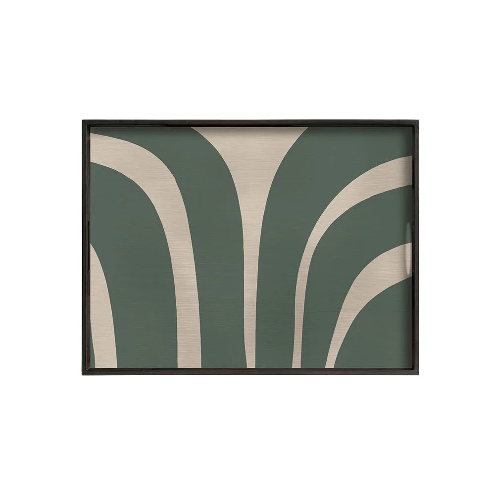 Ethnicraft Slate Curves Wooden Tray, Large
