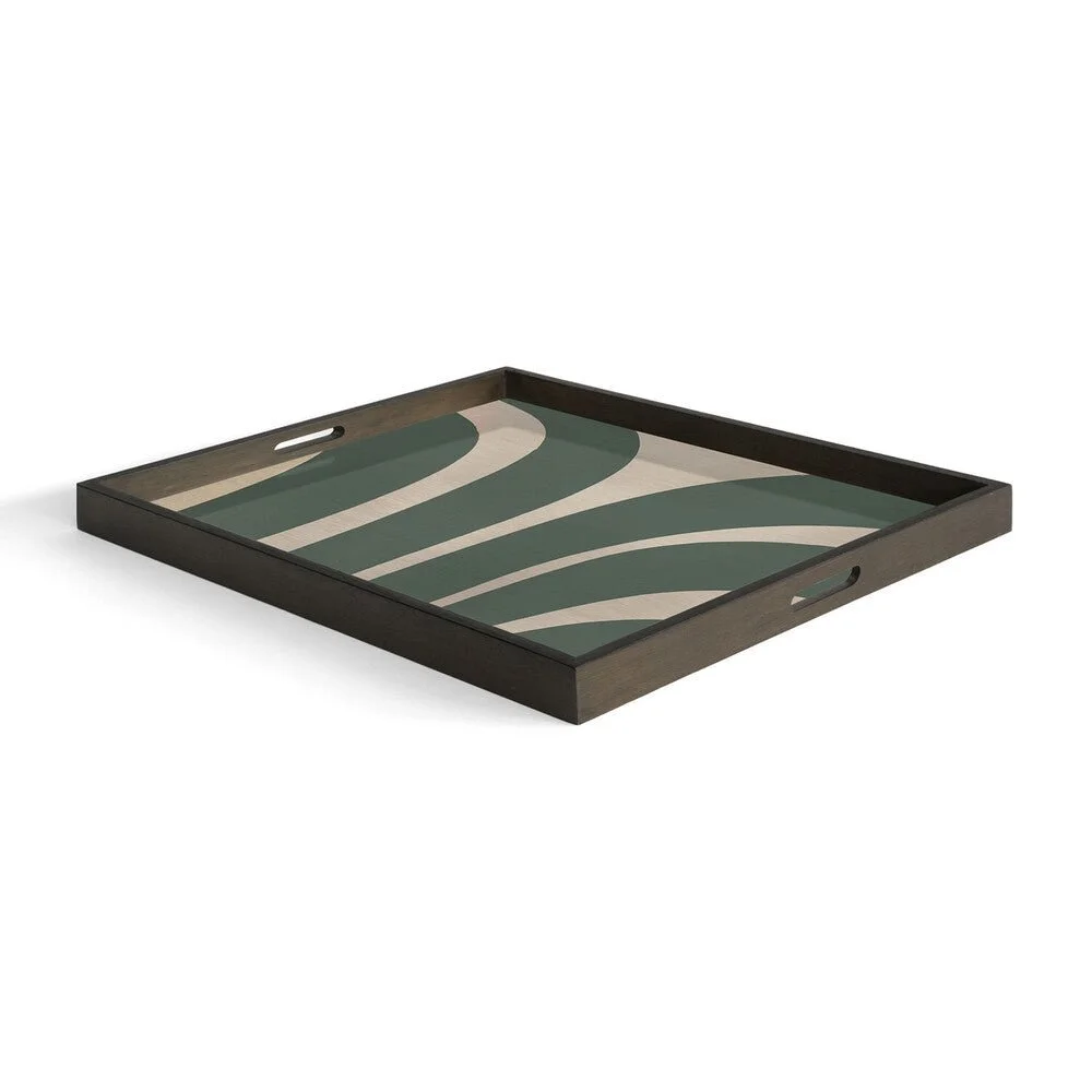 Ethnicraft Slate Curves Wooden Tray, Large