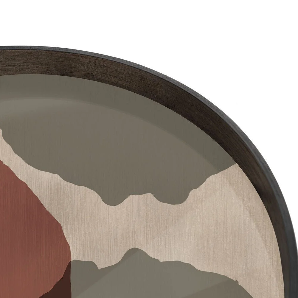 Ethnicraft Overlapping Dots Glass Tray, Large