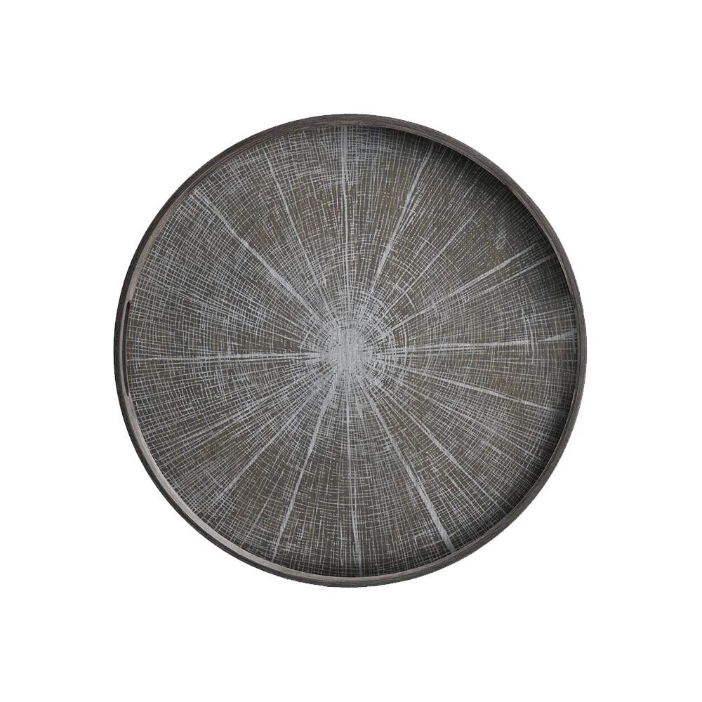 Ethnicraft White Slice Wooden Tray, Small