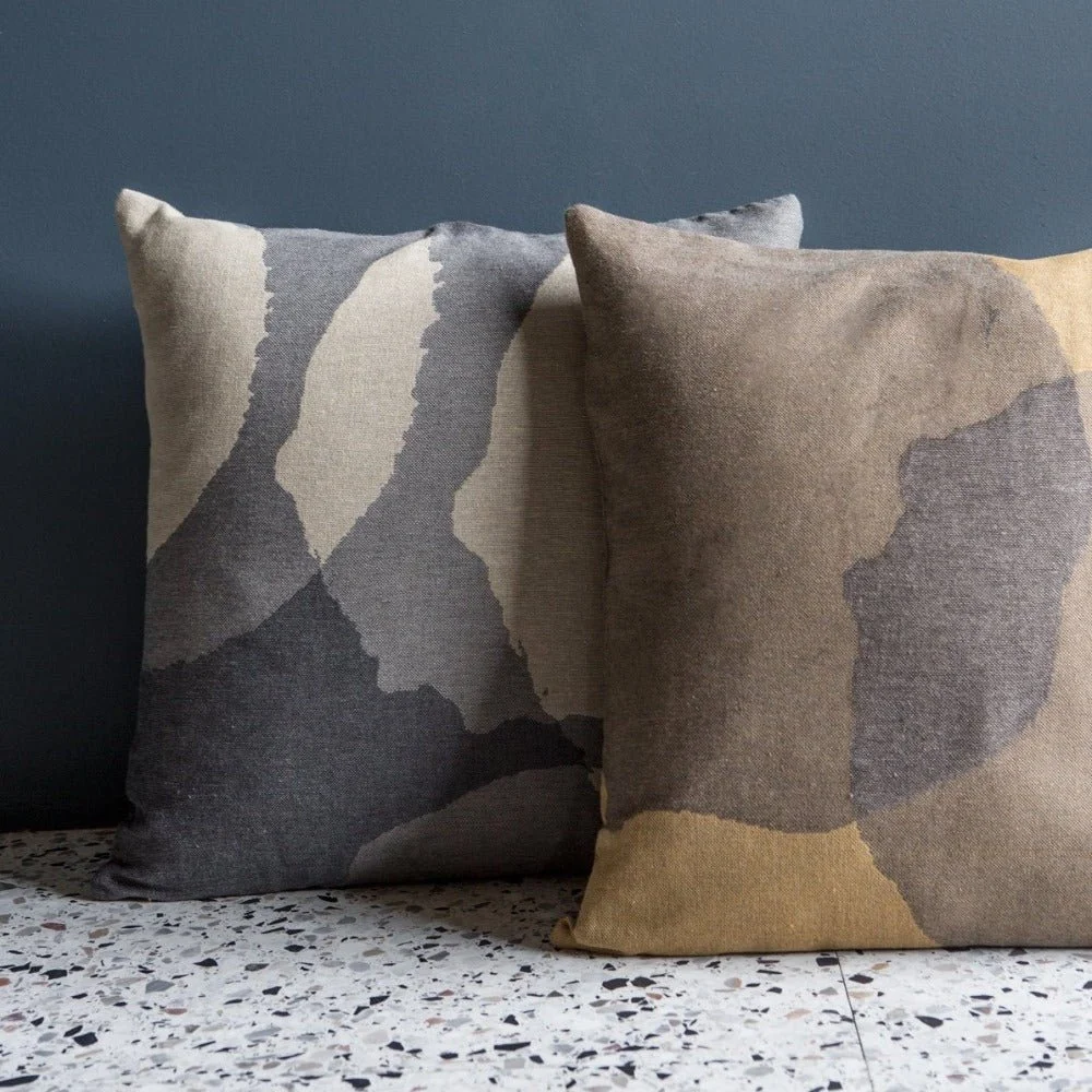 Ethnicraft Layered Dots Cushion, Square