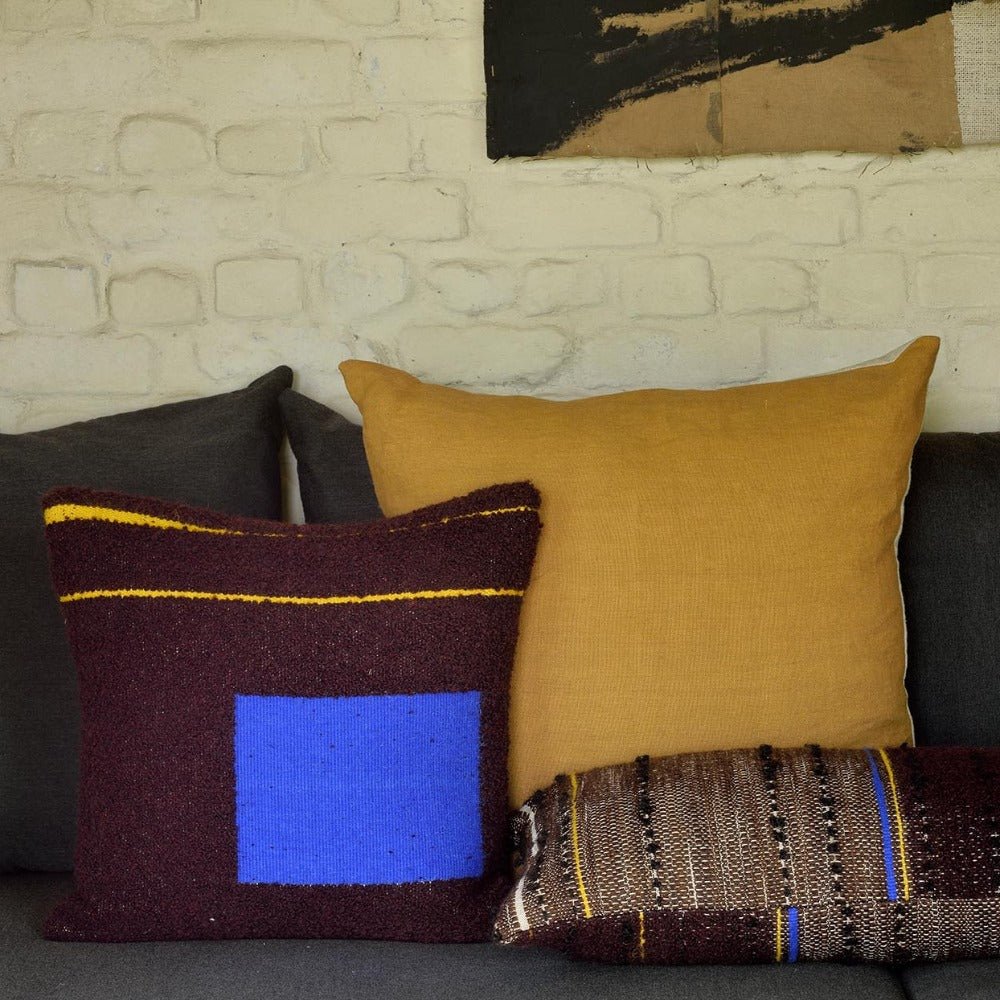 Ethnicraft Dark Tulum Cushion, Lumbar