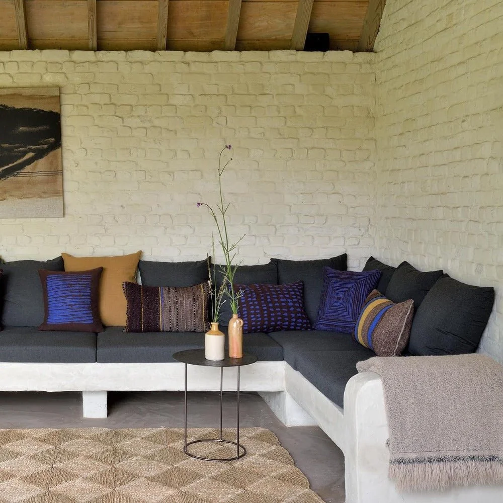 Ethnicraft Dark Tulum Cushion, Lumbar