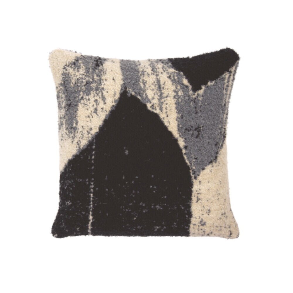 Ethnicraft Nero Chevron Cushion, Square