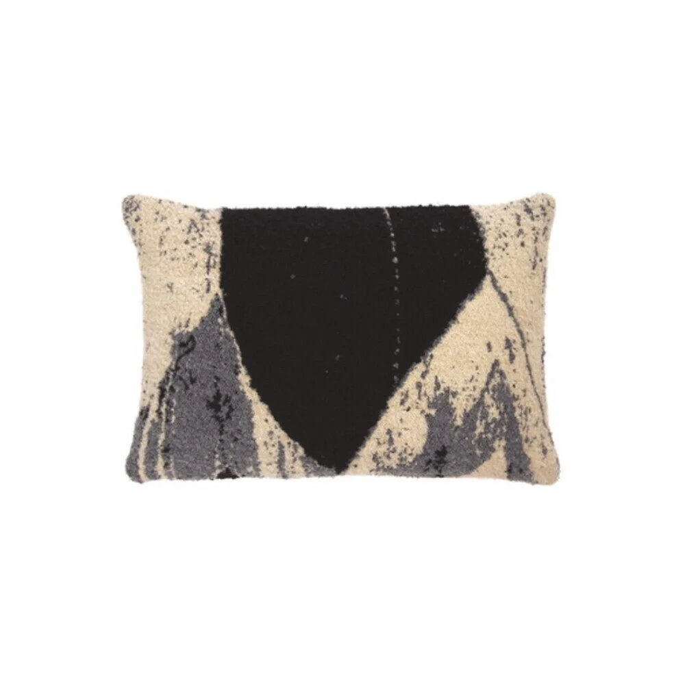 Ethnicraft Nero Chevron Cushion, Lumbar