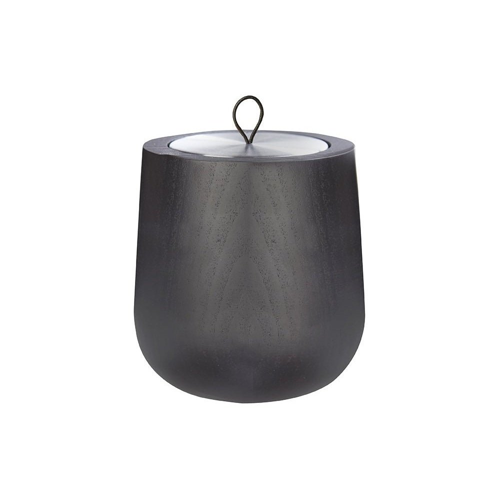 Hypsoé Wooden Refillable Scented Candle, Black