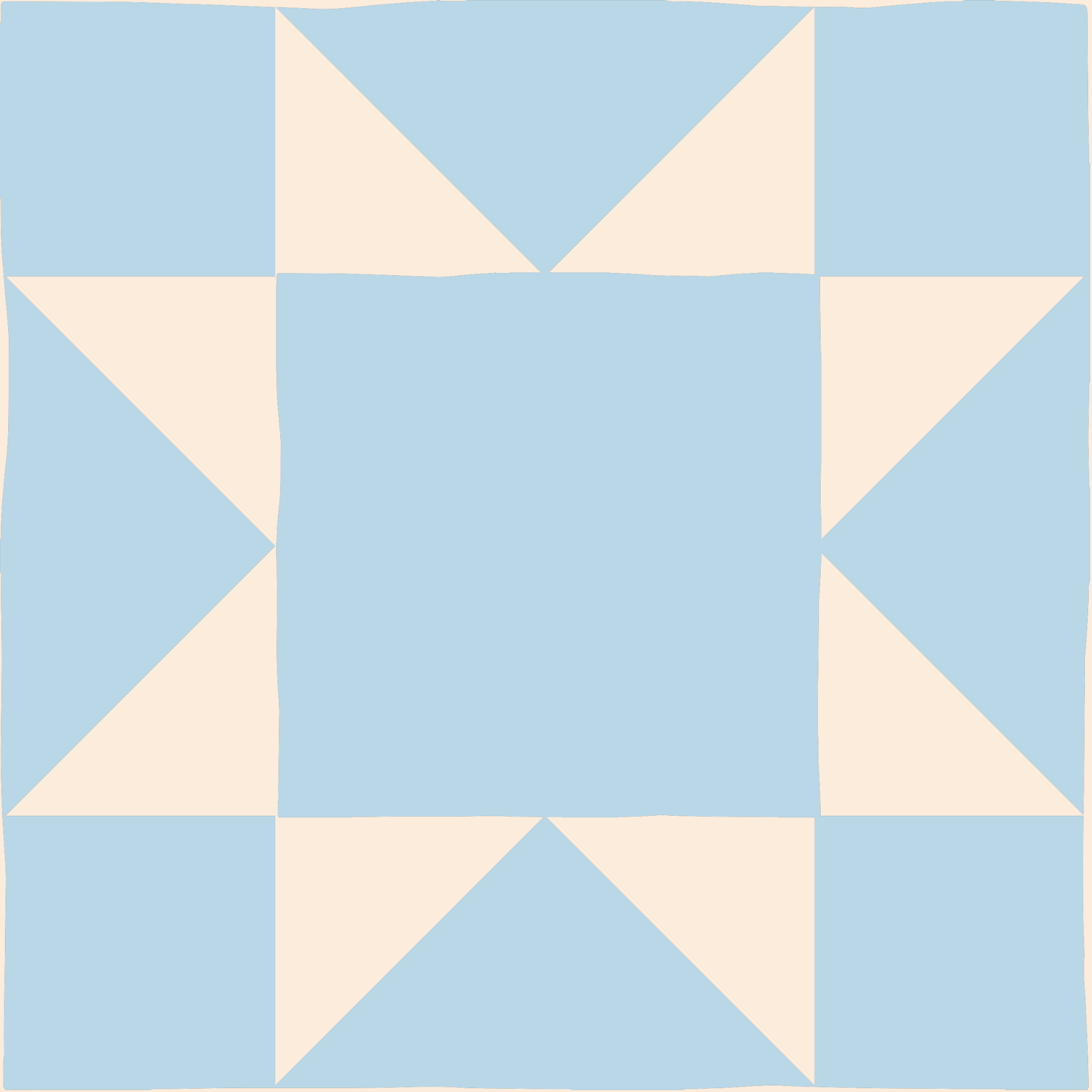 A close-up view of a puzzle with blue and beige pieces, some connected and some loose.