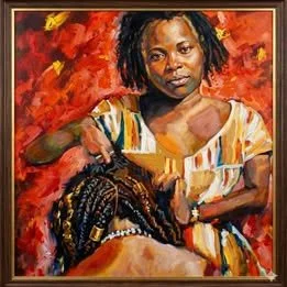 Black Hair Salon Print