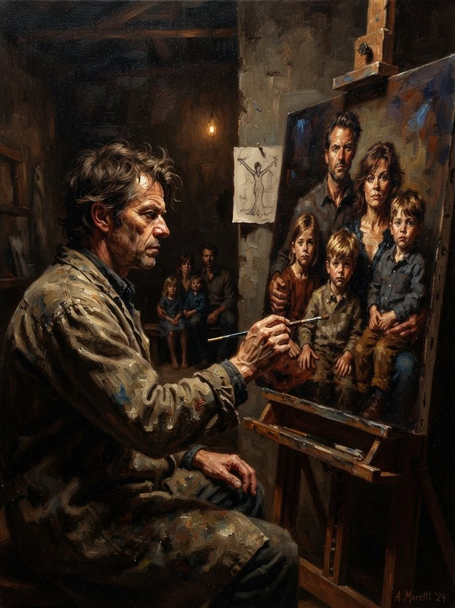 Commission a Custom Oil Family Portrait