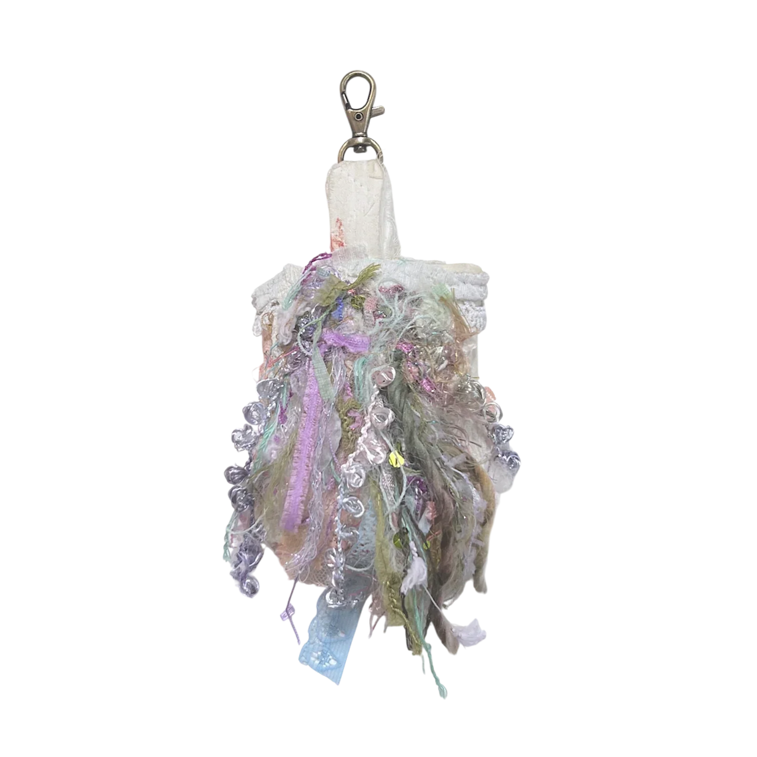 scrap felt keychain