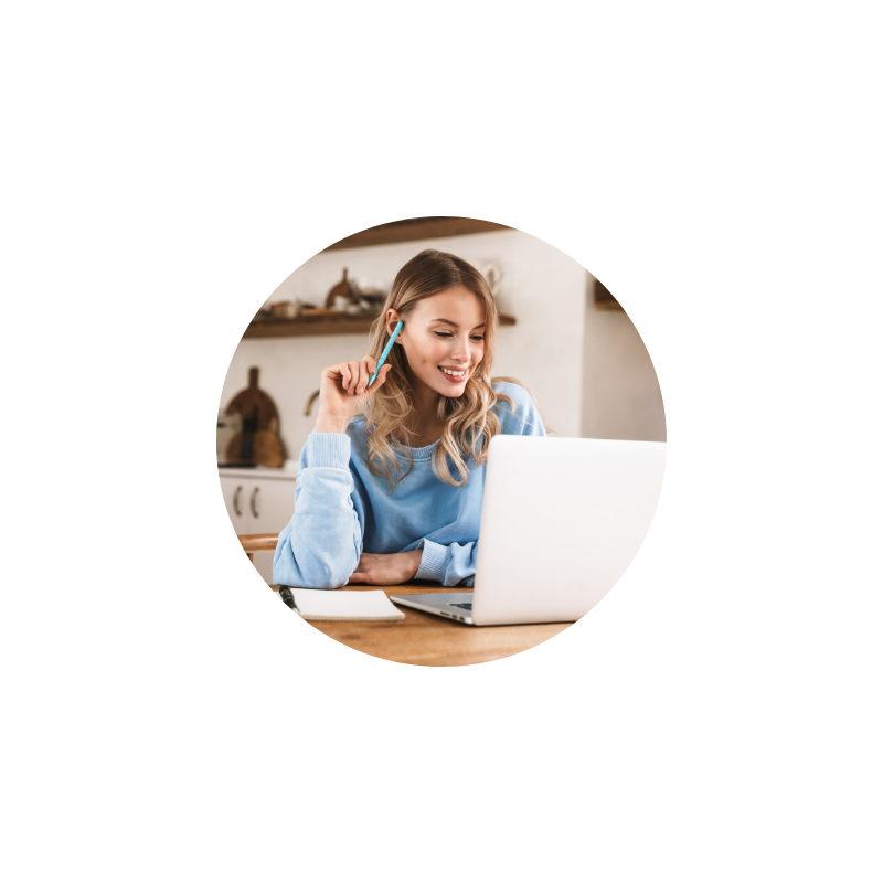 Bookkeeper for healthcare workers working on a laptop, reconciling Medicare, health fund and Halaxy payments for a psychology practice