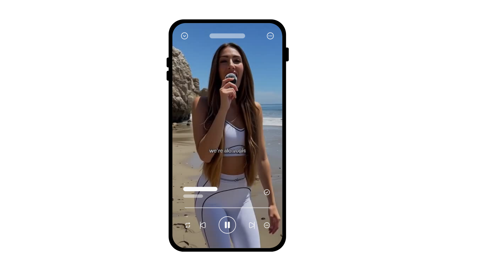Your original Alo social-content phone mockup
