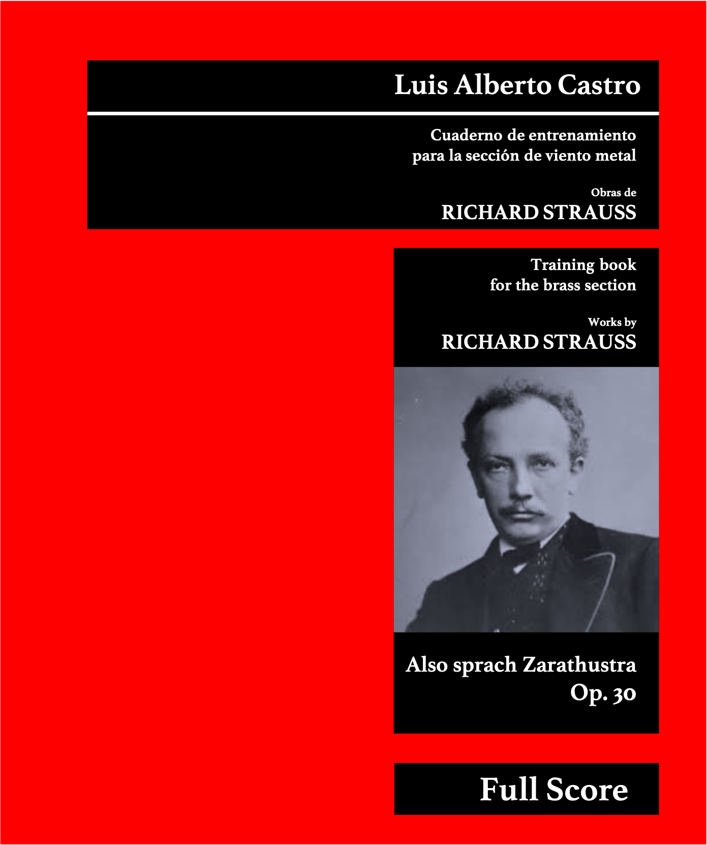 Cuaderno de entrenamiento para la sección de viento metal, Luis Alberto Castro
Training Book for the brass section Luis Alberto Castro, Mahler, Tchaikovsky, Strauss