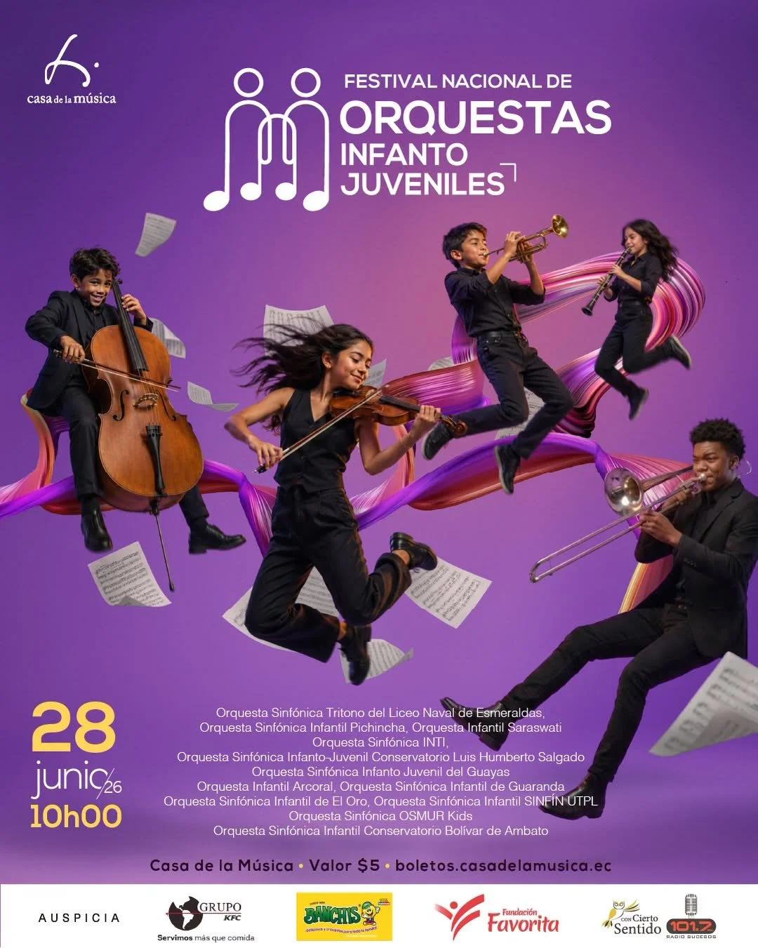 Luis Castro, Director, Conductor, Festival Nacional de Orqueestas Infantiles, Casa de la Música, Ecuador