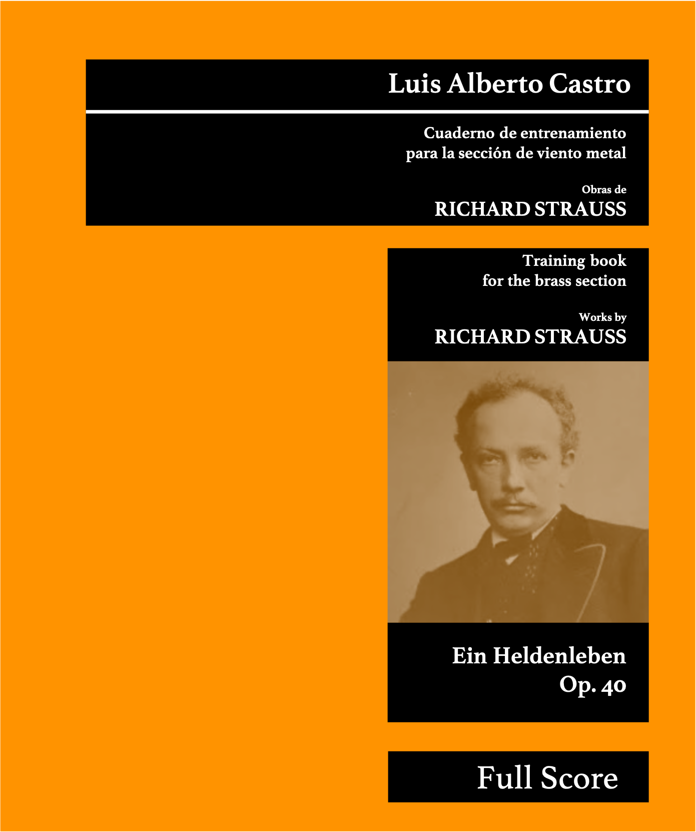 Cuaderno de entrenamiento para la sección de viento metal, Luis Alberto Castro
Training Book for the brass section Luis Alberto Castro, Mahler, Tchaikovsky, Strauss
