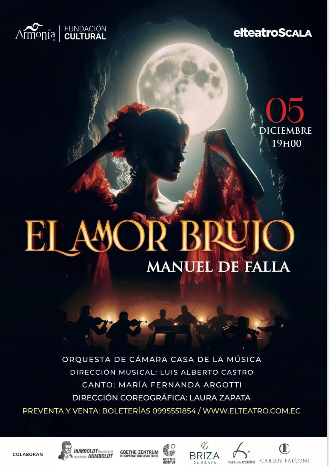 Luis Castro, Director, Conductor, Amor Brujo, Manuel de Falla, Ecuador
