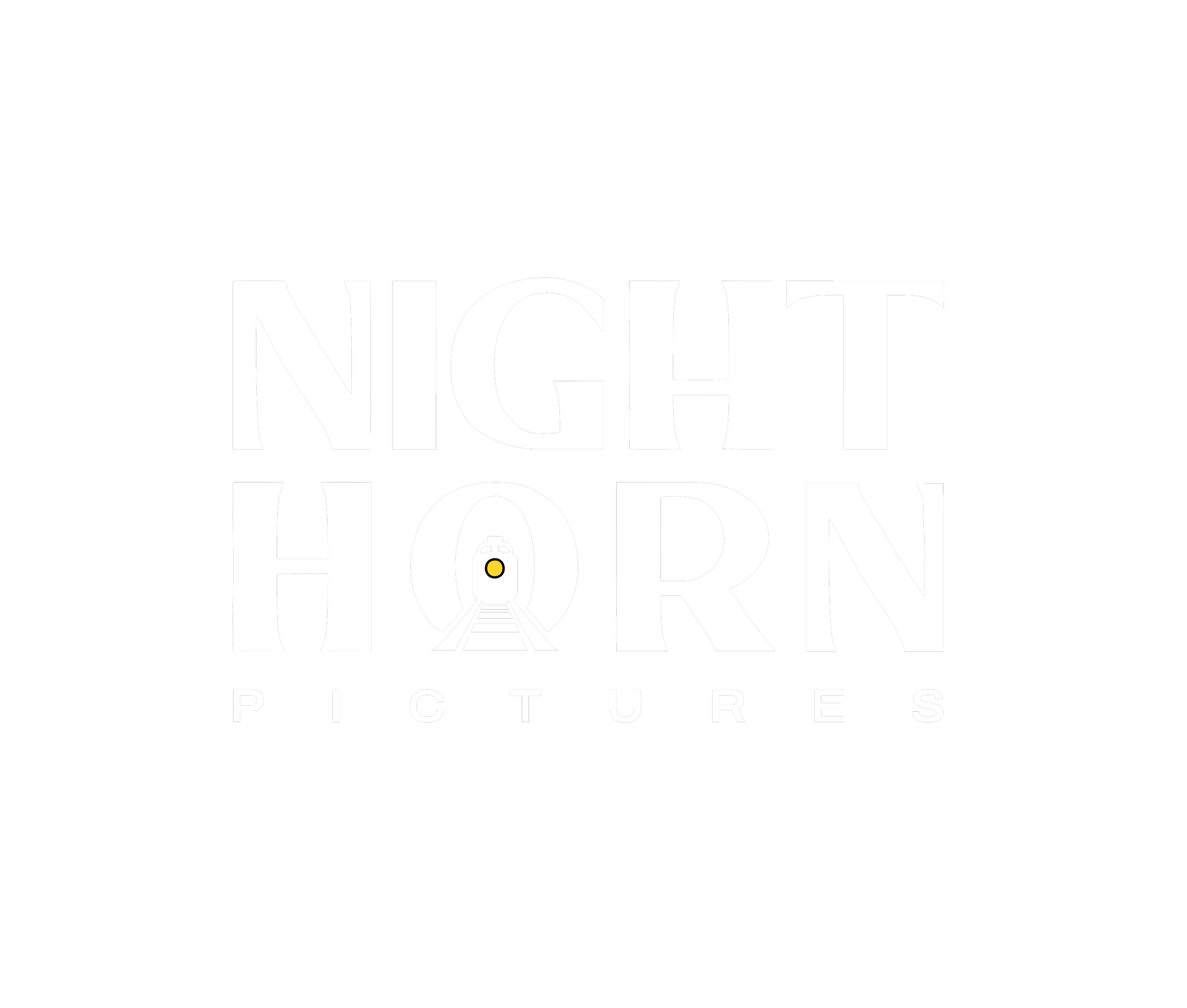 Black and white logo with the text 'Night Hot Pictures' and a small train icon at the bottom.