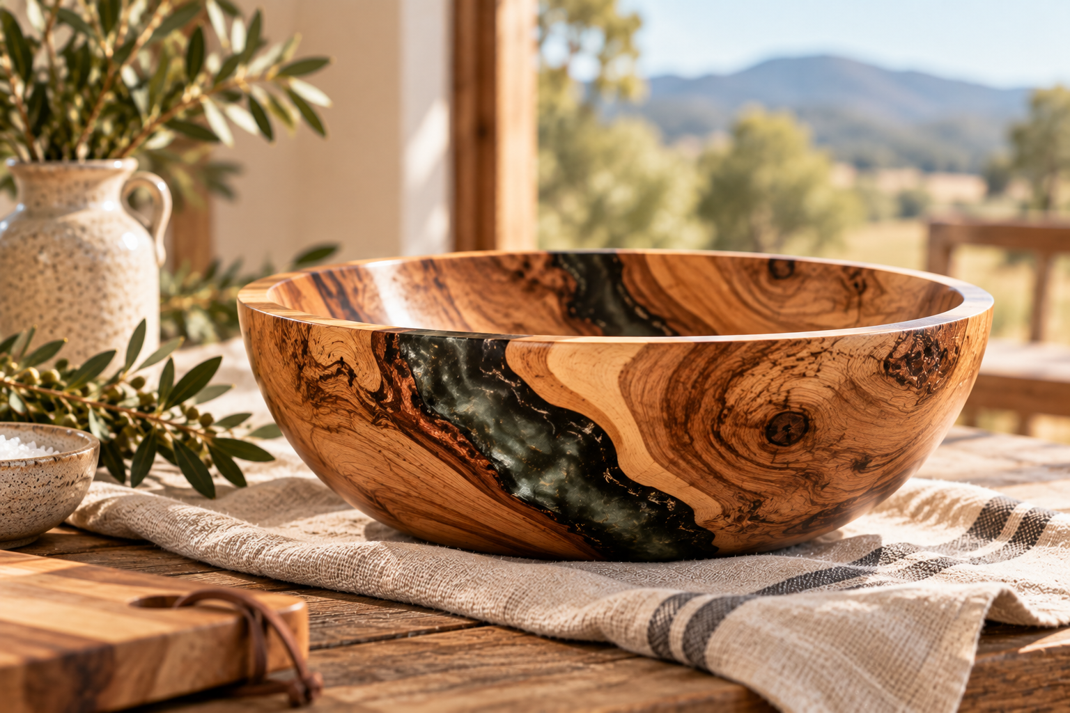 Timber and resin bowl — One-of-One Pieces collection