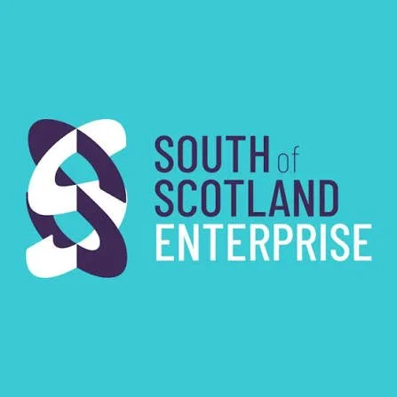 South of Scotland Enterprise logo on a turquoise background