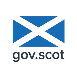 gov.scot logo with a stylized Scottish flag above the text