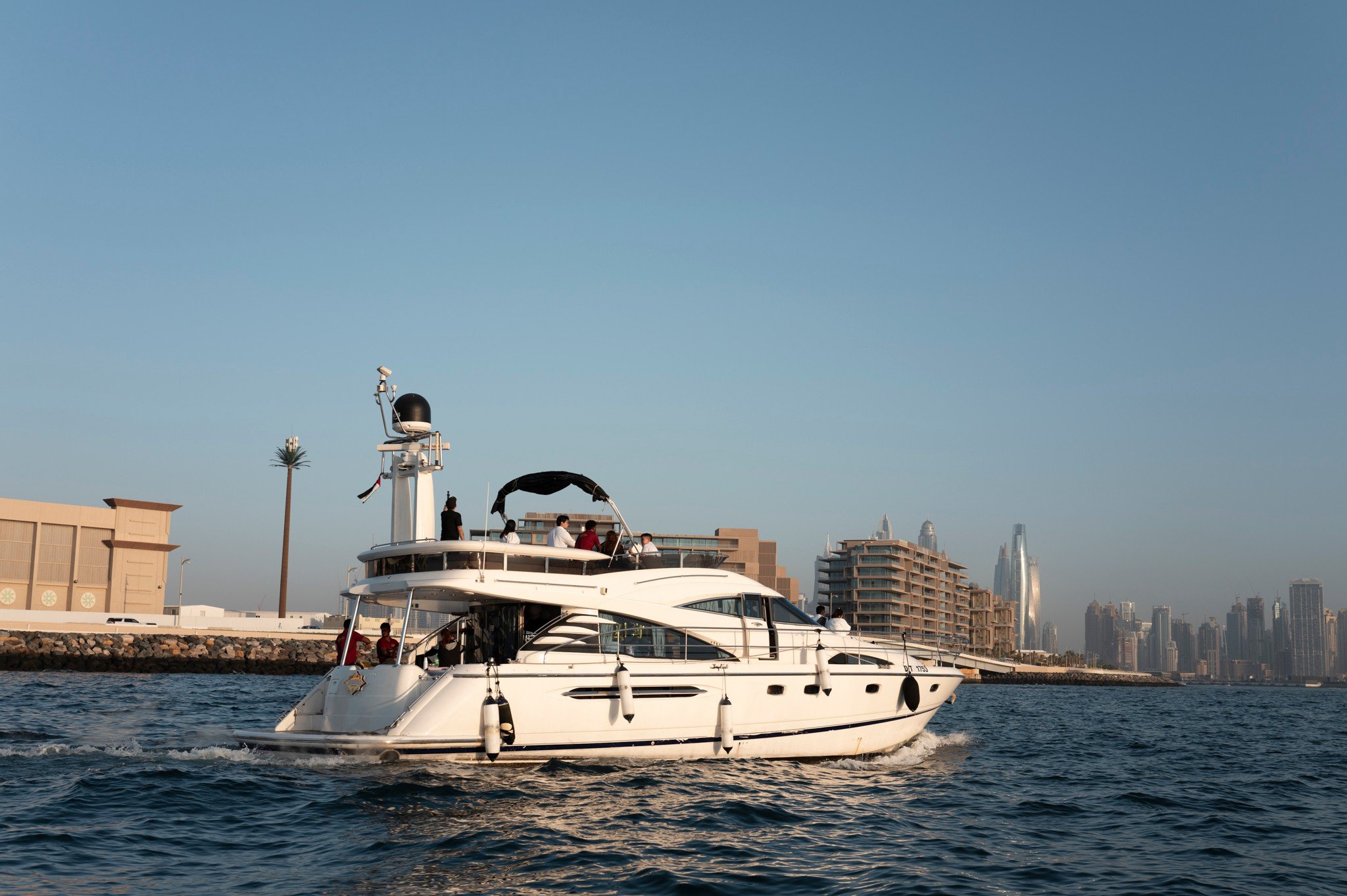 A yacht heading out · 3 January, 5:00 pm