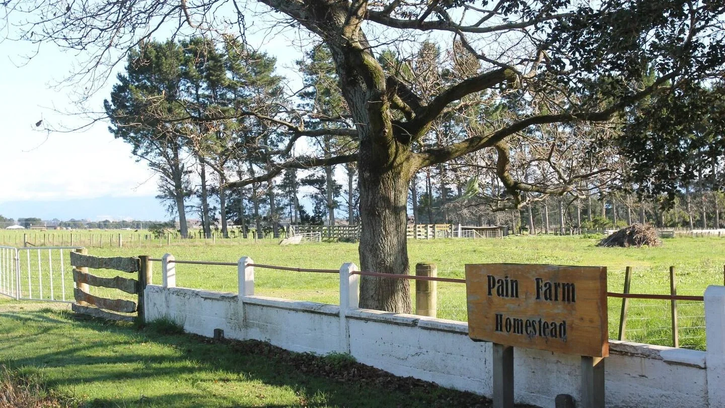 The Pain Farm Homestead sign