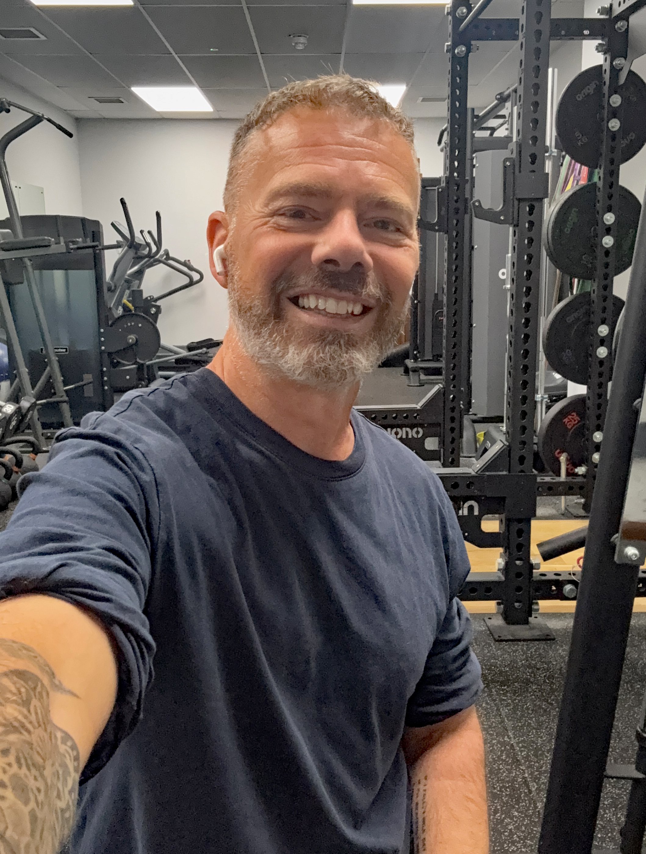 Colin Dobson-Fox in the gym, reflecting more than 25 years working professionally in fitness and coaching.