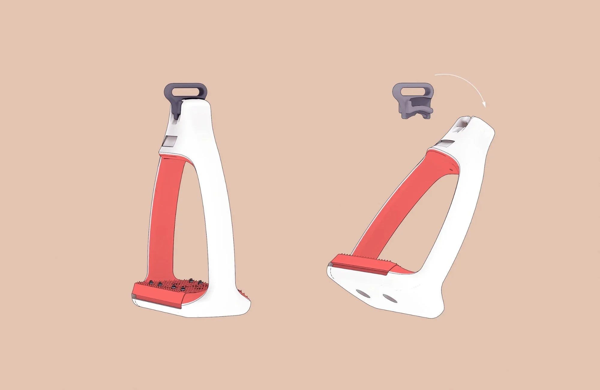 Etrier ridup stirup design produit