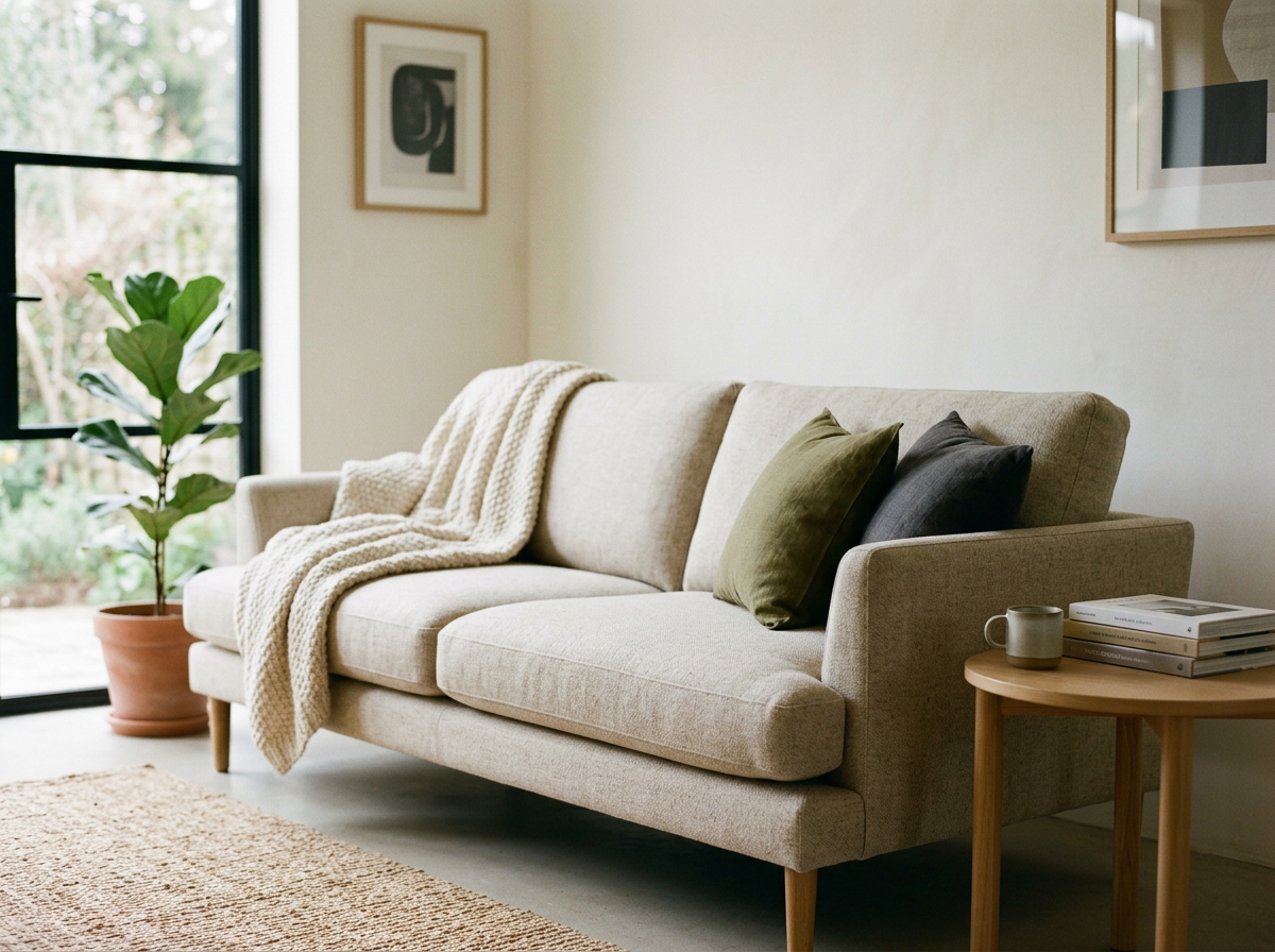 Two seater Sofa textile deep cleaning