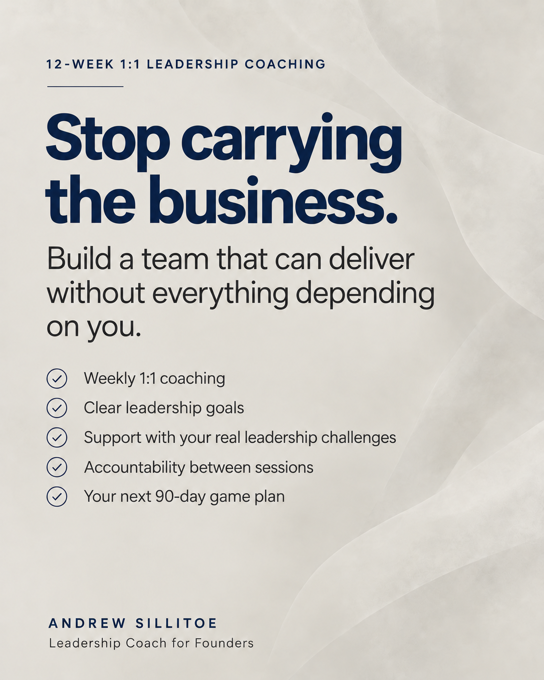 1:1 12 Week Leadership Coaching Programme