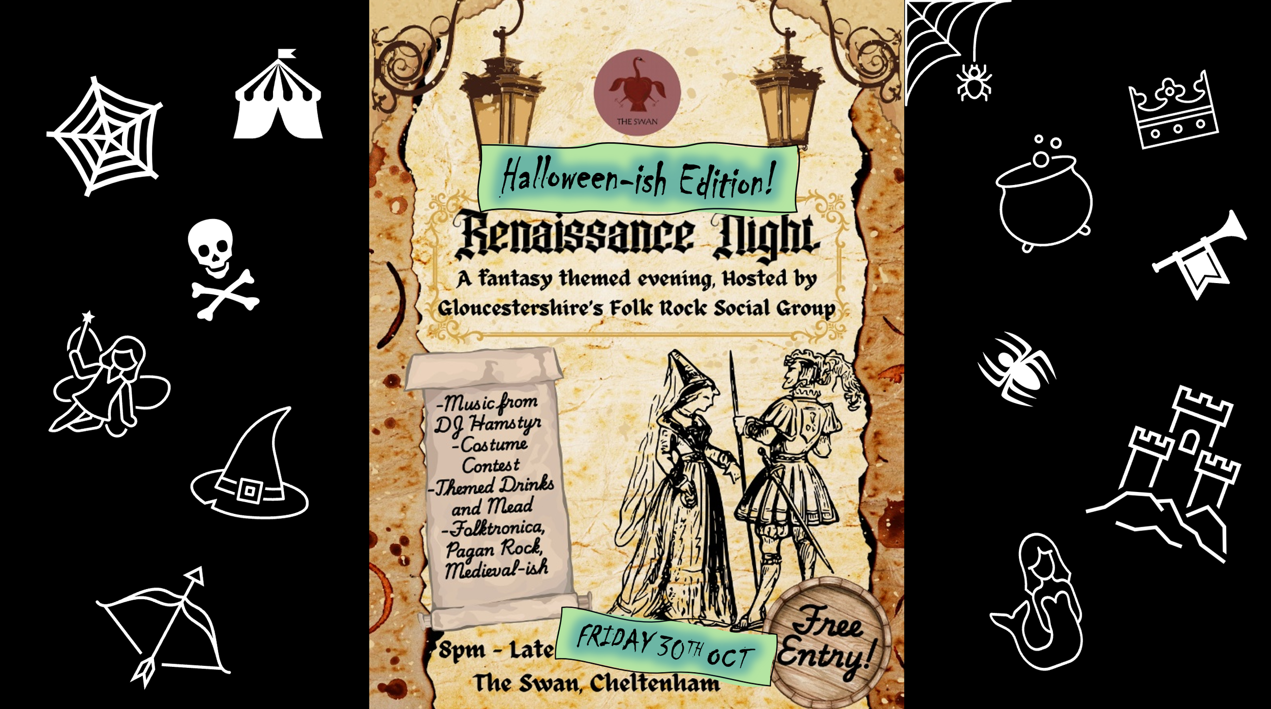 Halloween-ish tavern-style party