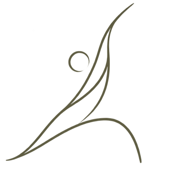 Eine minimalistische, stilisierte Linienzeichnung einer Person, die sich auf einer Waage befindet, mit einem Kreis über ihrem Kopf.