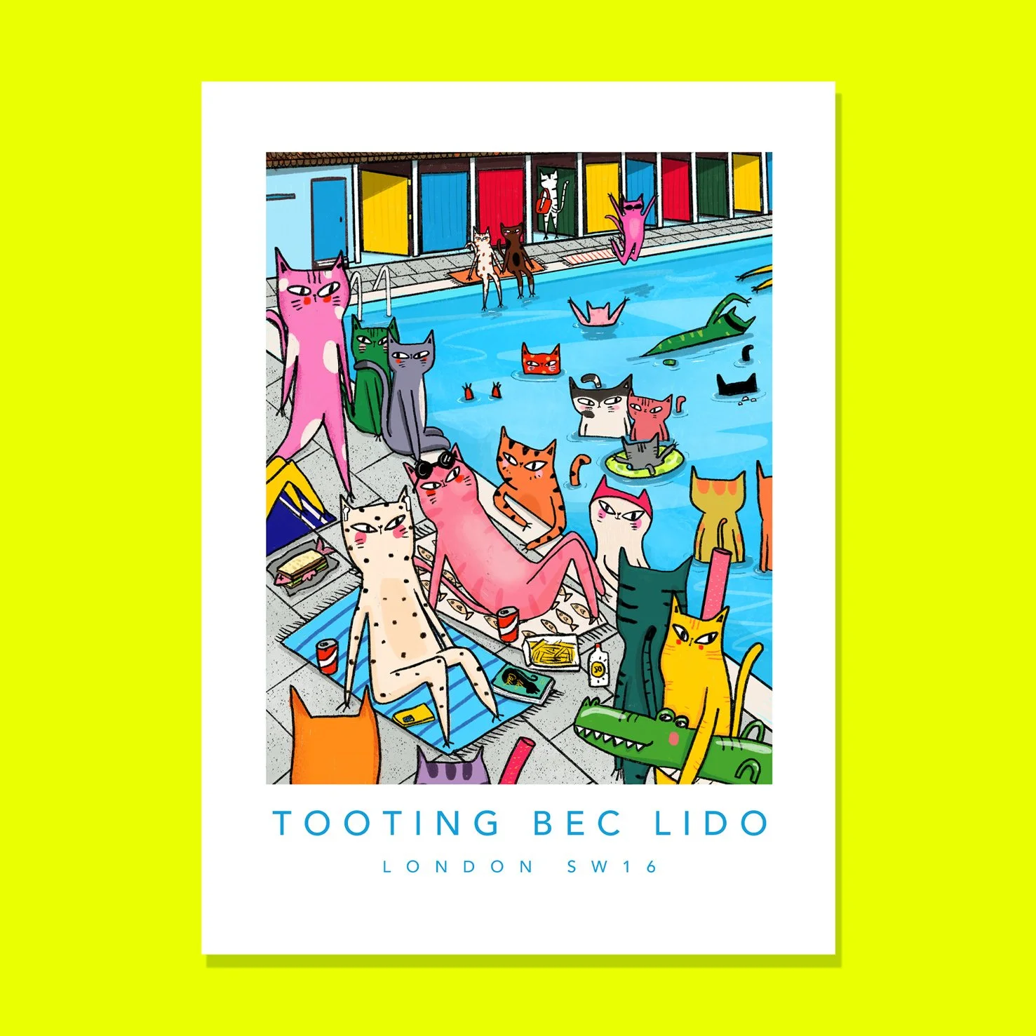 Tooting Bec Lido Print