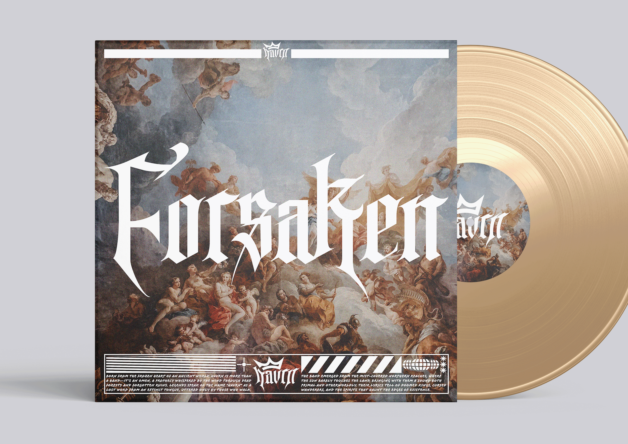 HAVRN album cover for forsaken.