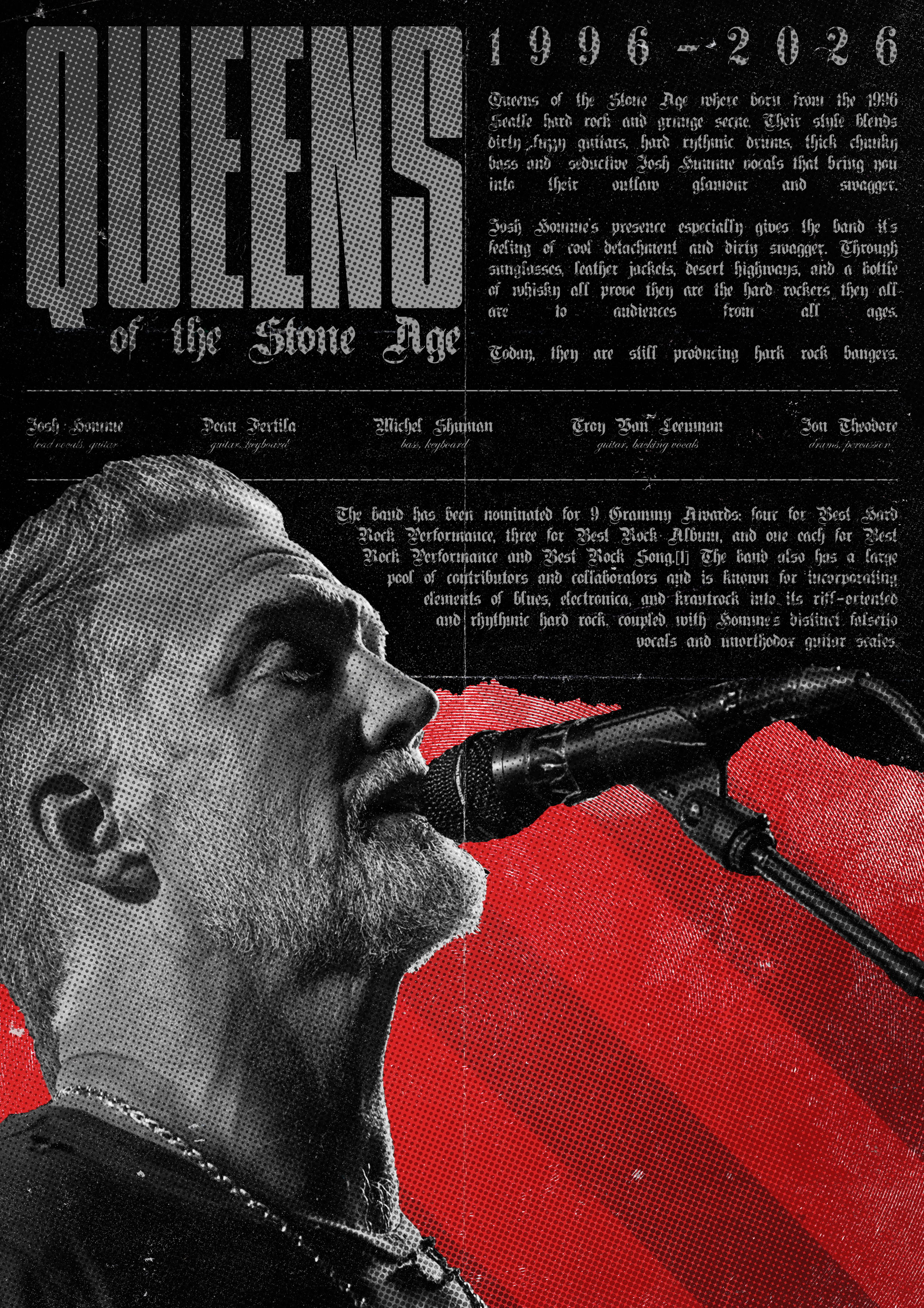 A poster for Queens of the Stone Age.