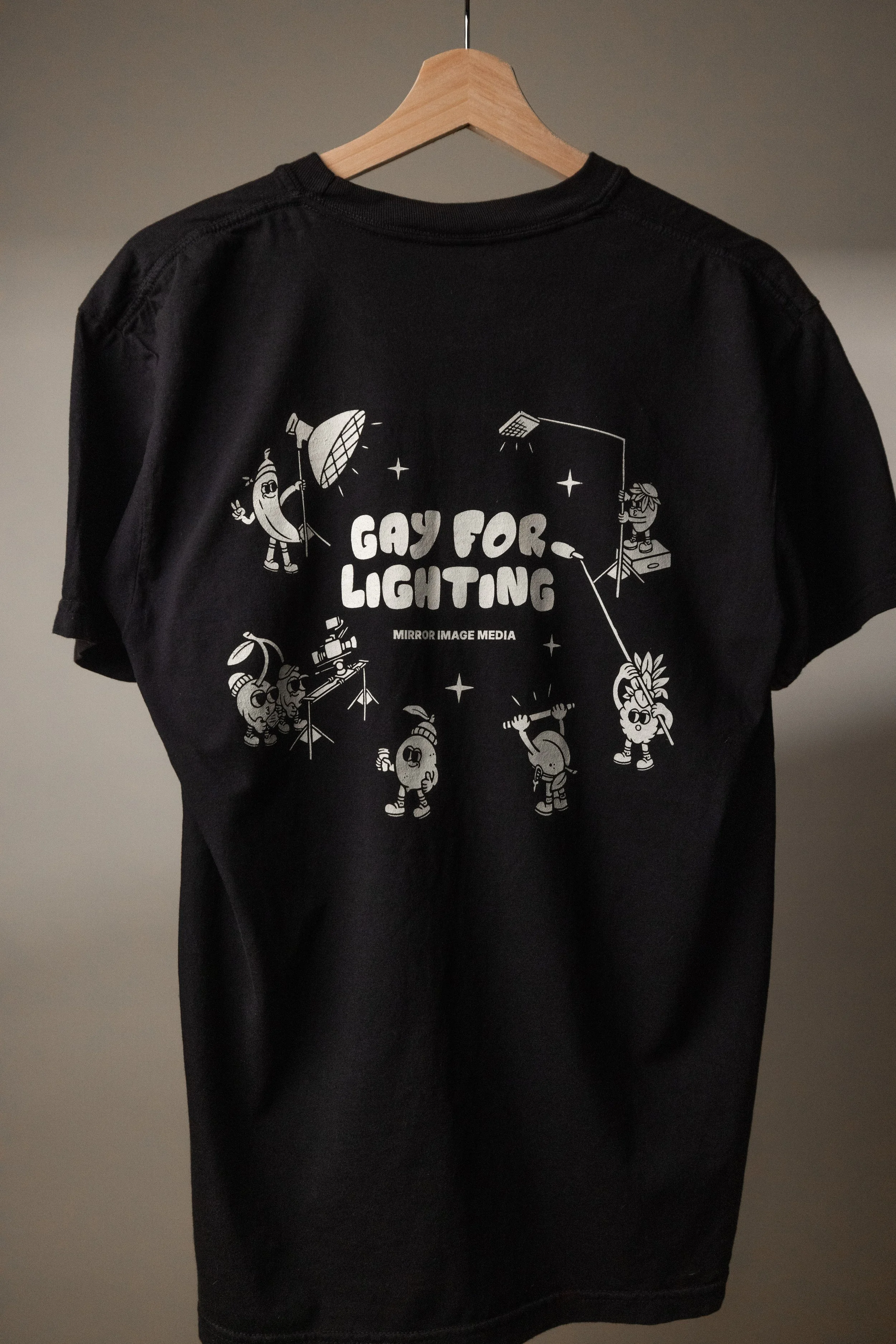 Black Back Gay For Lighting T Shirt Mirror Image Media.jpg