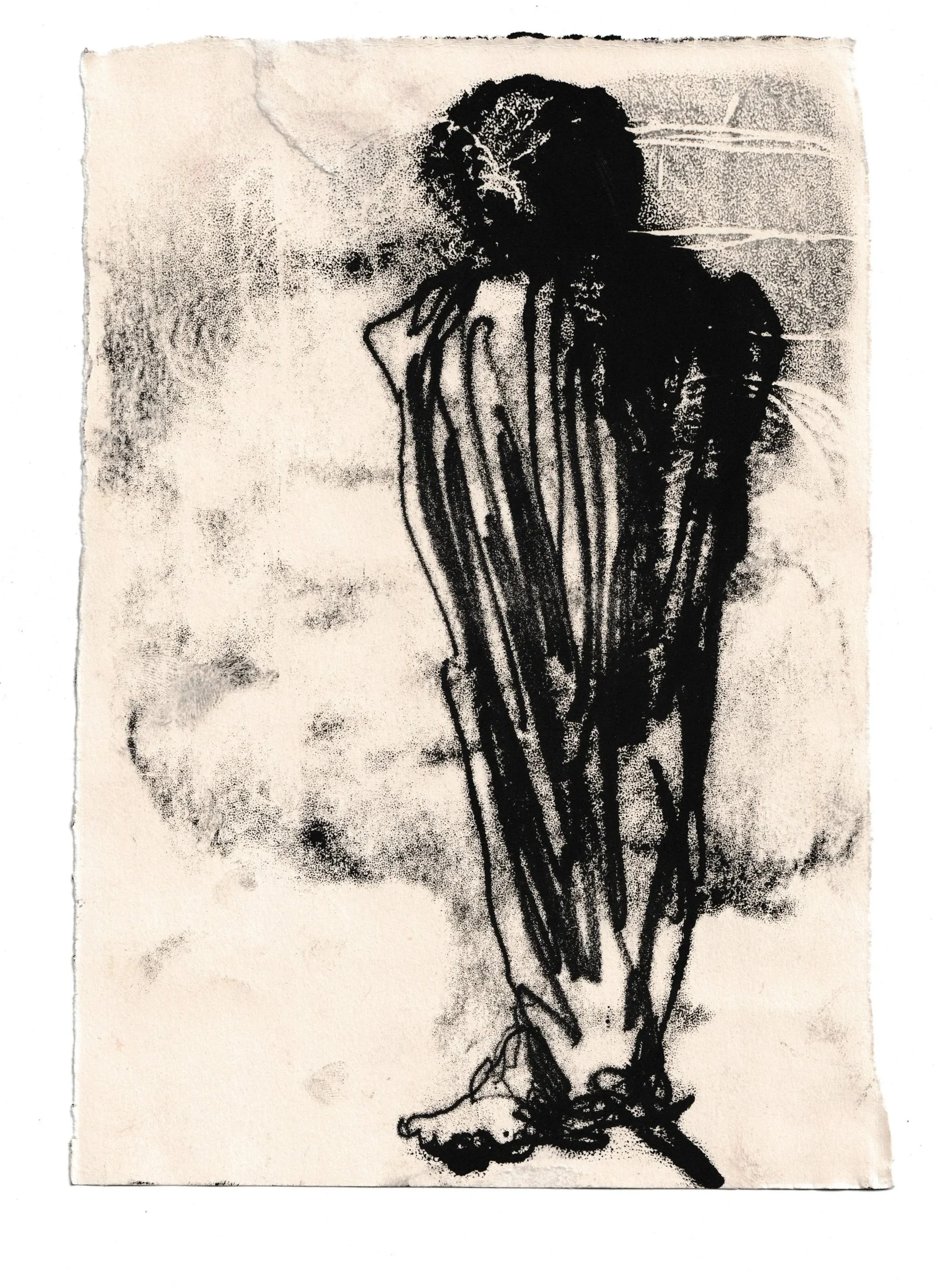  Untitled , monoprint on paper, 2025
