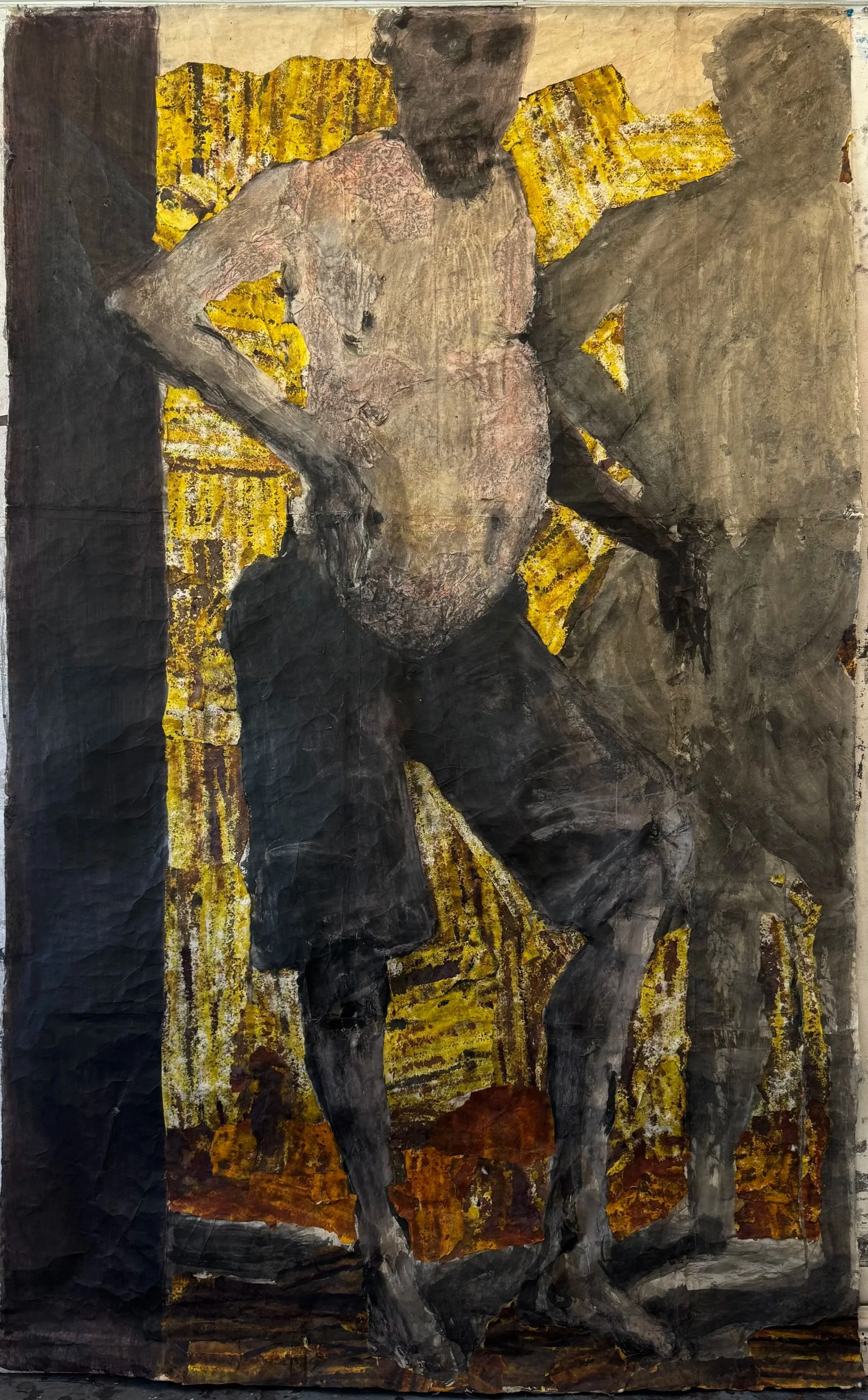  One Wouldn't Imagine You Bored , ink and pastel on Himalayan paper, (128 x 205 cm), 2026